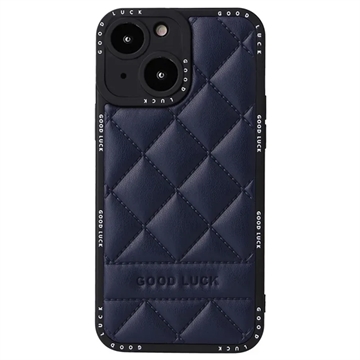 Good Luck Rhombic Grid iPhone 14 Plus Hybridikotelo - Musta