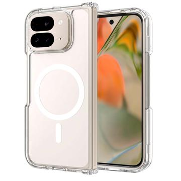 Google Pixel 10 Pro Fold Hybridikotelo - MagSafe-yhteensopiva - Läpinäkyvä