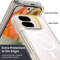 Google Pixel 10 Pro Fold Hybridikotelo - MagSafe-yhteensopiva - Läpinäkyvä