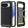 Google Pixel 10/10 Pro Spigen Rugged Armor Mag TPU-Kotelo - Musta