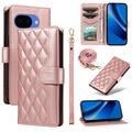 Google Pixel 10a Luxury tikattu lompakkokotelo - ruusukultainen