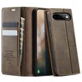 Google Pixel 11/11 Pro Caseme 033 vasikka tekstuuri lompakko tapauksessa RFID-sulku - Kahvi