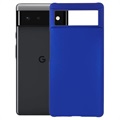 Google Pixel 6 Kumipäällysteinen Muovikuori - Sininen
