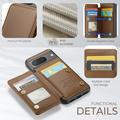Google Pixel 8 Caseme C22 Kotelo RFID-korttilompakko - ruskea