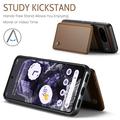 Google Pixel 8 Caseme C22 Kotelo RFID-korttilompakko - ruskea