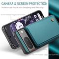 Google Pixel 8 Caseme C22 Kotelo RFID-korttilompakko - vihreä