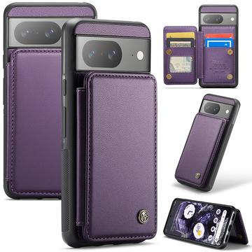 Google Pixel 8 Caseme C22 Kotelo RFID-korttilompakko - Violetti