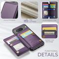 Google Pixel 8 Caseme C22 Kotelo RFID-korttilompakko - Violetti