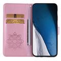 Google Pixel 8 Pöllö strassi lompakko kotelo - Rose Gold