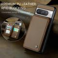 Google Pixel 8 Pro Caseme C22 Kotelo RFID-korttilompakko - ruskea