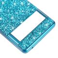 Google Pixel 8a Glitter Series Hybridikotelo - Musta
