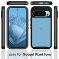 Google Pixel 9 360 Suojaussarja Kotelo - Sininen / Selkeä