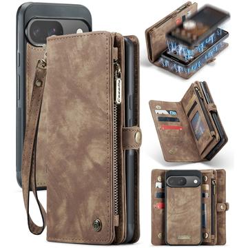 Google Pixel 9/9 Pro Caseme 008 2-in-1 Multifunctional Lompakkokotelo - Ruskea