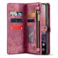 Google Pixel 9/9 Pro Caseme 008 2-in-1 Multifunctional Lompakkokotelo - Punainen