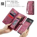 Google Pixel 9/9 Pro Caseme 008 2-in-1 Multifunctional Lompakkokotelo - Punainen