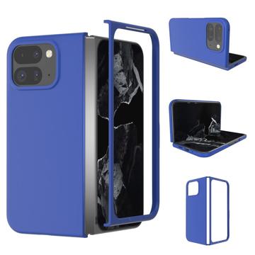 Google Pixel 9 Pro Fold Kumipäällysteinen Muovikuori - Sininen