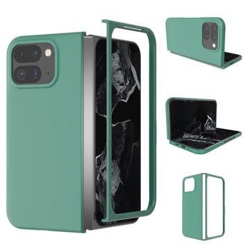 Google Pixel 9 Pro Fold Kumipäällysteinen Muovikuori - Vihreä