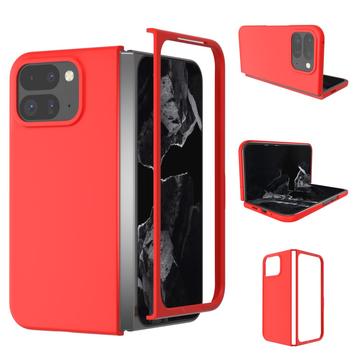 Google Pixel 9 Pro Fold Kumipäällysteinen Muovikuori - Punainen