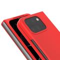 Google Pixel 9 Pro Fold Kumipäällysteinen Muovikuori - Punainen