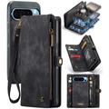 Google Pixel 9 Pro XL Caseme 008 2-in-1 Multifunctional Lompakkokotelo - Musta