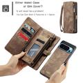 Google Pixel 9 Pro XL Caseme 008 2-in-1 Multifunctional Lompakkokotelo - Ruskea