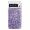 Google Pixel 9 Pro XL Iskunkestävä TPU Suojakuori - Violetti