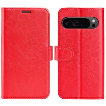 Google Pixel 9 Pro XL Lompakkokotelo Magneettisella Sulkijalla - Punainen