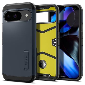 Google Pixel 9/9 Pro Spigen Tough Armor Suojakuori - Metallinen liuskekivi