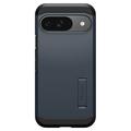 Google Pixel 9/9 Pro Spigen Tough Armor Suojakuori - Metallinen liuskekivi
