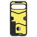 Google Pixel 9/9 Pro Spigen Tough Armor Suojakuori - Metallinen liuskekivi