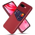 Google Pixel 9a KSQ Suojakuori Korttipidikkeellä - Punainen