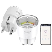 Gosund EP2 WiFi Smart Plug - 2500W, 10A, Tuya (Avoin pakkaus - Tyydyttävä) - Valkoinen