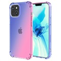 Kaltevuus Iskunkestävä iPhone 14 Max TPU Suojakuori - Sininen / Pinkki