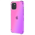 Kaltevuus Iskunkestävä iPhone 14 Plus TPU Suojakuori - Pinkki / Violetti