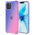 Kaltevuus Iskunkestävä iPhone 14 Pro Max TPU Suojakuori - Sininen / Pinkki