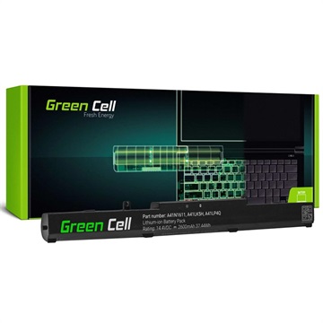 Green Cell Akku - Asus FX53, FX553, FX753, ROG Strix (Avoin pakkaus - Bulkki Tyydyttävä) - 2600mAh