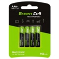 Green Cell HR03 Ladattavat AAA Paristot - 950mAh - 1x4