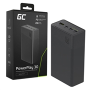 Green Cell PowerPlay 30 -pikalatausakku 30000mAh - musta