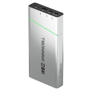 Green Cell PowerPlay Pro 20800mAh -varavirtalähde 65W - hopea