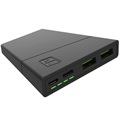 Green Cell PowerPlay10 Varavirtalähde 10000mAh - USB-C PD, 2x USB-A - Musta