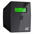 Green Cell PowerProof UPS 2x AC Pistorasialla, 1x USB-B, 2x RJ11 - 600VA/360W