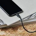 GreyLime Punottu USB-A / Lightning-kaapeli - MFi-sertifioitu - 1m - musta