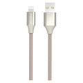 GreyLime Punottu USB-A / Lightning-kaapeli - MFi-sertifioitu - 2m