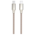 GreyLime Letitetty USB-C / USB-C Kaapeli - 2m - Beige