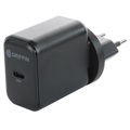 Griffin PowerBlock USB-C Seinälaturi 30W - EU/UK/US - Musta