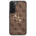 Guess 4G Big Metal Logo Samsung Galaxy S22 5G Hybridikotelo - Ruskea