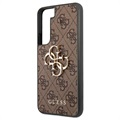 Guess 4G Big Metal Logo Samsung Galaxy S22 5G Hybridikotelo - Ruskea