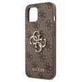 Guess 4G Big Metal Logo iPhone 13 Hybridikotelo - Ruskea