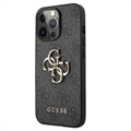 Guess 4G Big Metal Logo iPhone 13 Pro Hybridikotelo - Musta