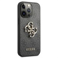 Guess 4G Big Metal Logo iPhone 13 Pro Hybridikotelo - Musta